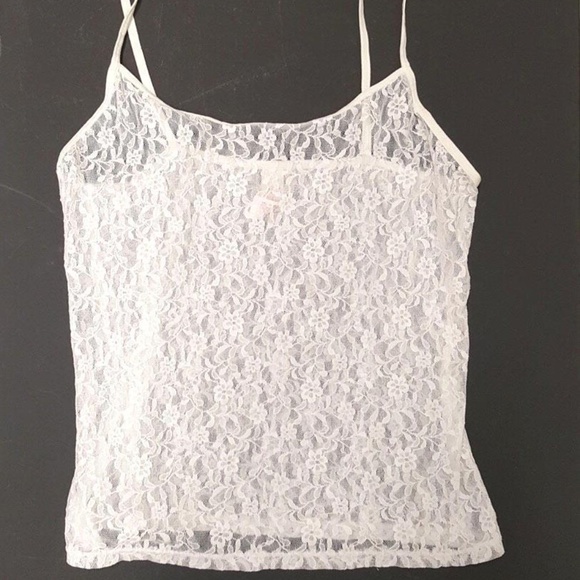 sheer white camisole